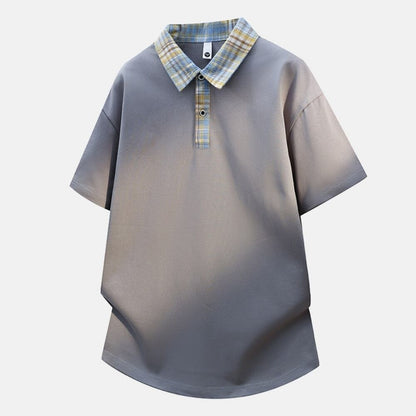 Fake Two-Piece Polo Shirt D0227