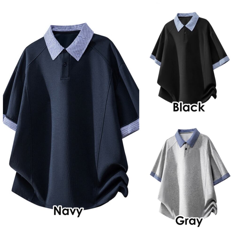 Checkered polo shirt D0226
