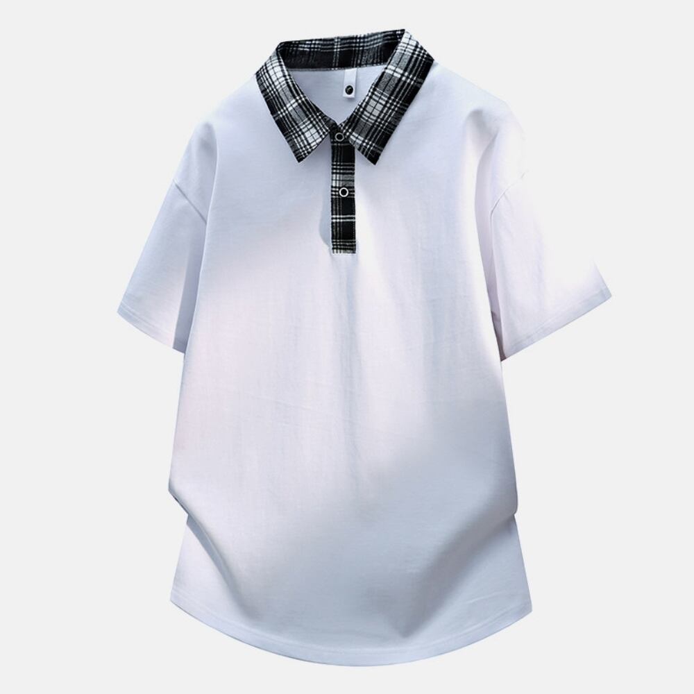 Fake Two-Piece Polo Shirt D0227