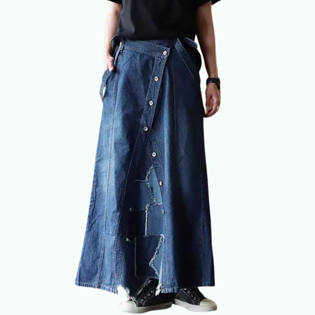 2-Way Denim Skirt D0231