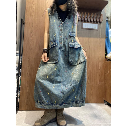 V-neck jumper skirt D0238