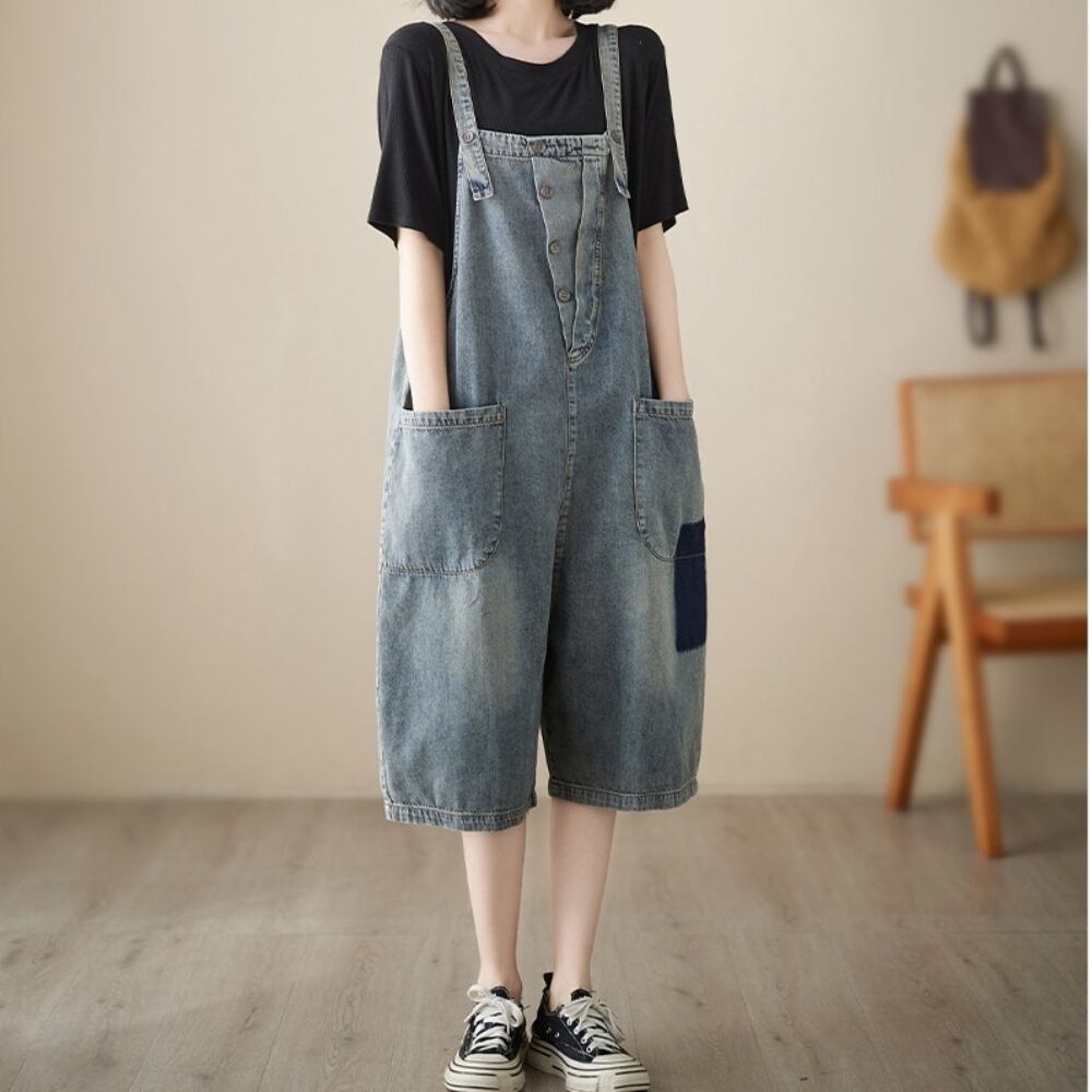 Denim overalls D0235