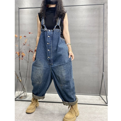 Retro Denim Overalls D0233