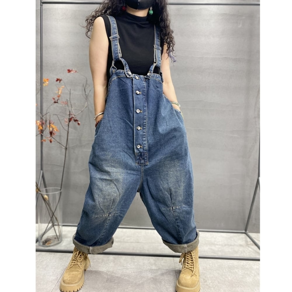 Retro Denim Overalls D0233