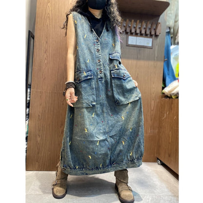 V-neck jumper skirt D0238