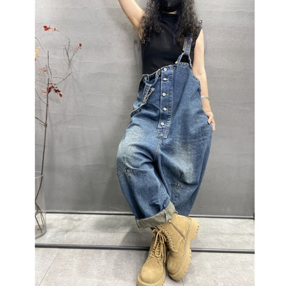 Retro Denim Overalls D0233