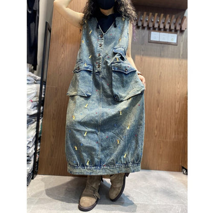 V-neck jumper skirt D0238