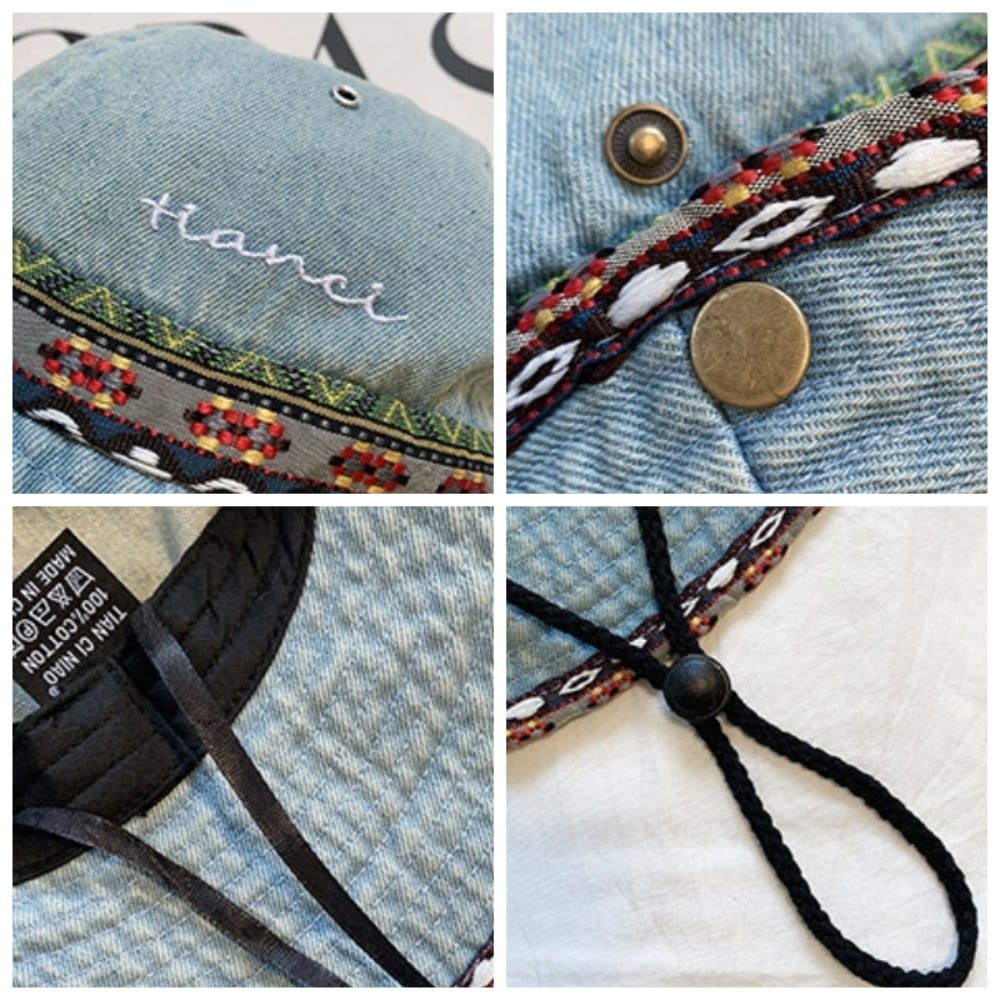 Denim safari hat D0230