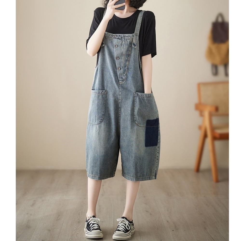 Denim overalls D0235