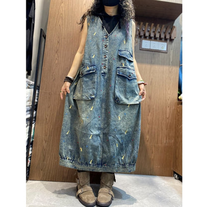 V-neck jumper skirt D0238