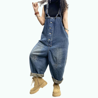 Retro Denim Overalls D0233