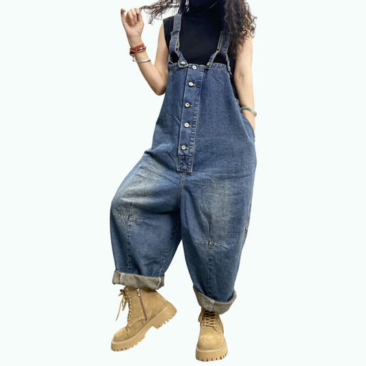 Retro Denim Overalls D0233