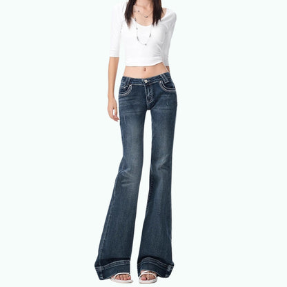 Slim-fit flare denim jeans D0251
