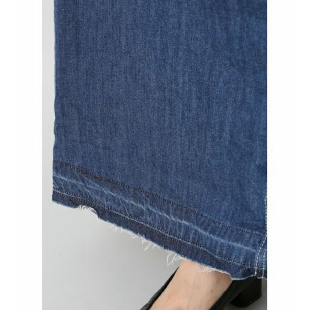 Long denim skirt D0253