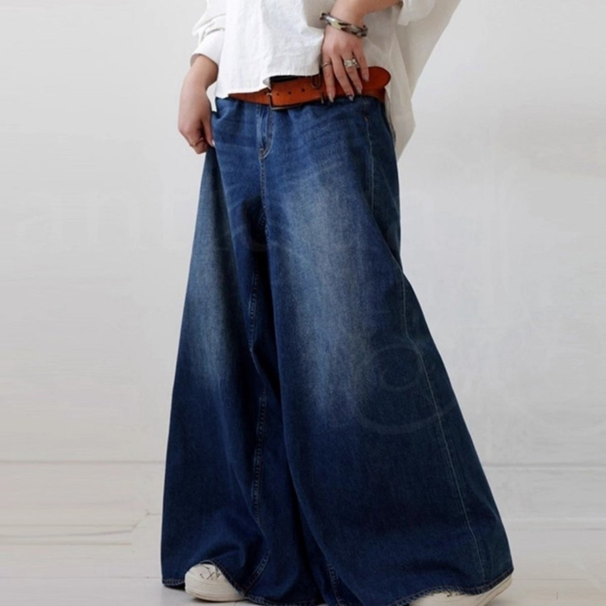 Wide-leg culottes D0254