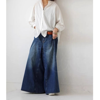 Wide-leg culottes D0254