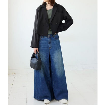 Wide-leg culottes D0254
