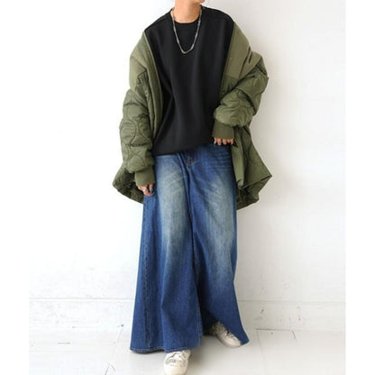 Wide-leg culottes D0254