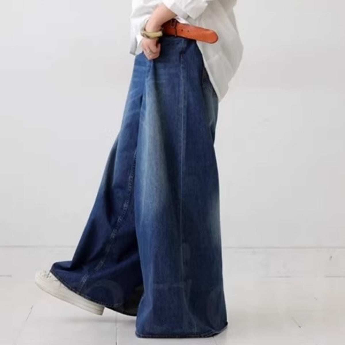 Wide-leg culottes D0254