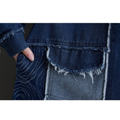 Long denim dress D0264