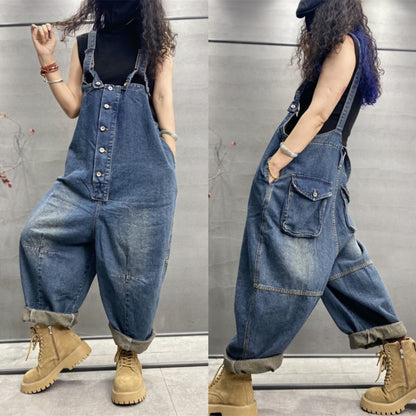 Retro Denim Overalls D0259