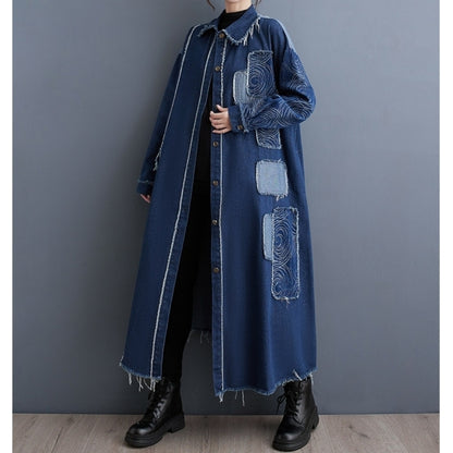 Long denim dress D0264