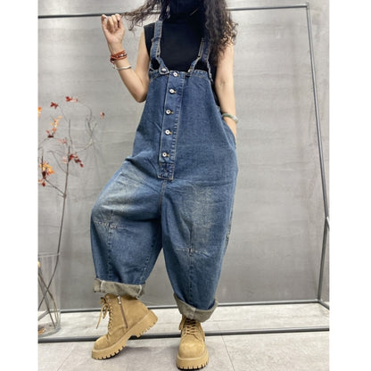Retro Denim Overalls D0259