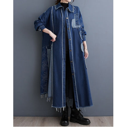 Long denim dress D0264