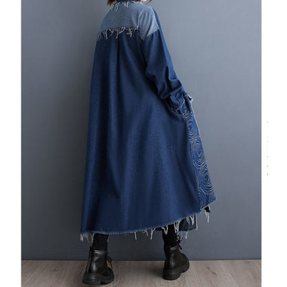 Long denim dress D0264