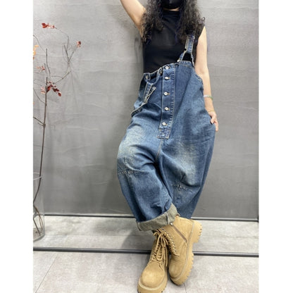 Retro Denim Overalls D0259