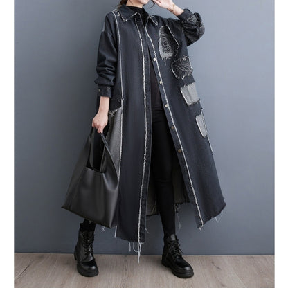 Long denim dress D0264
