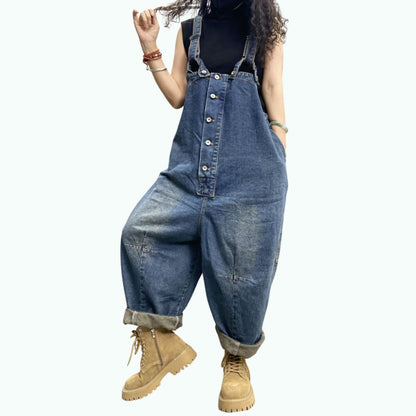 Retro Denim Overalls D0259