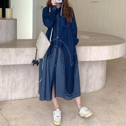 Denim shirt dress D0266