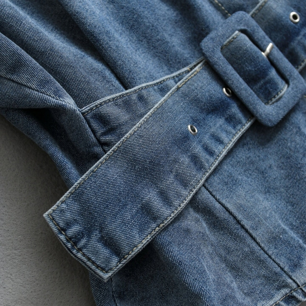 Raglan-sleeve denim jacket D0287