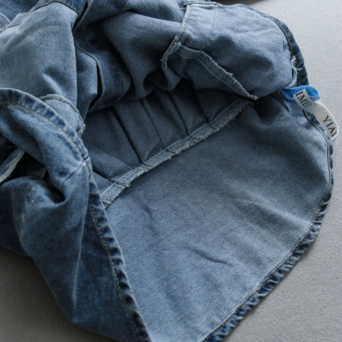 Raglan-sleeve denim jacket D0287