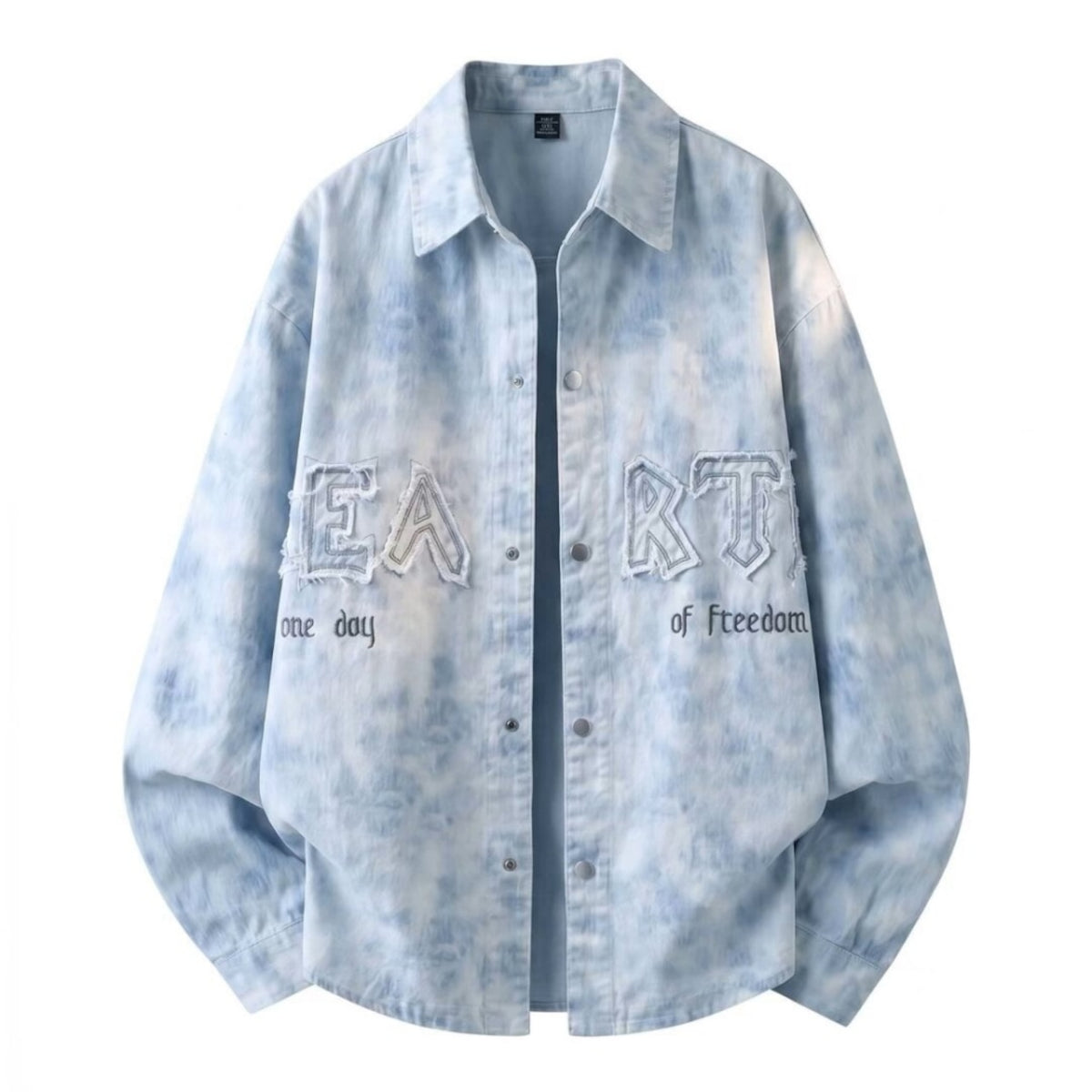 Tie-dye denim jacket D0277