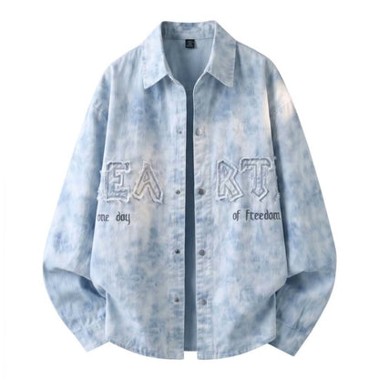 Tie-dye denim jacket D0277