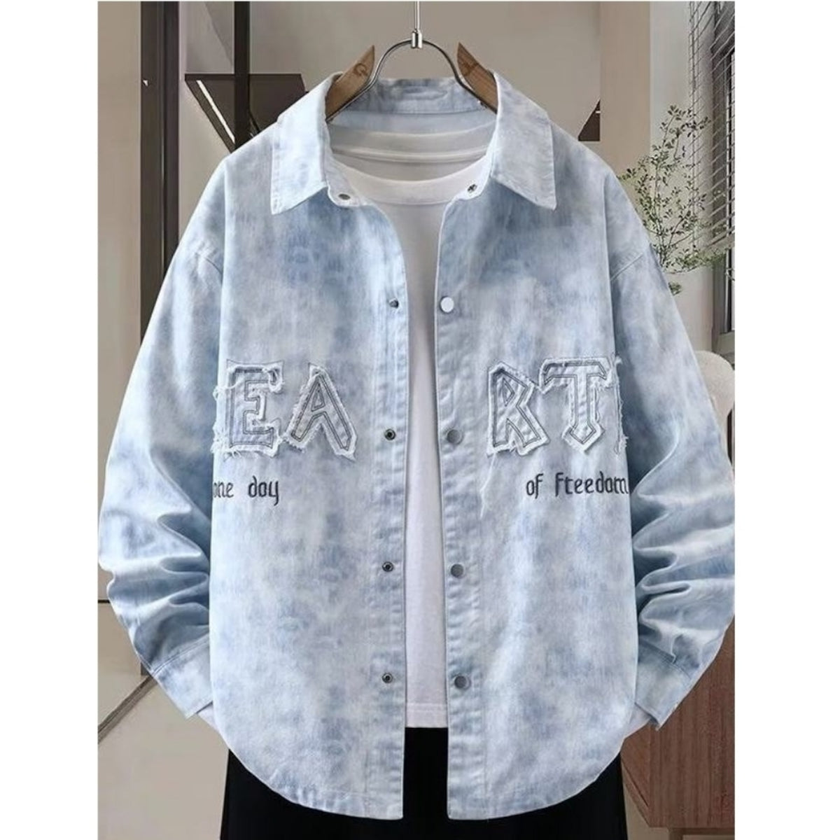 Tie-dye denim jacket D0277