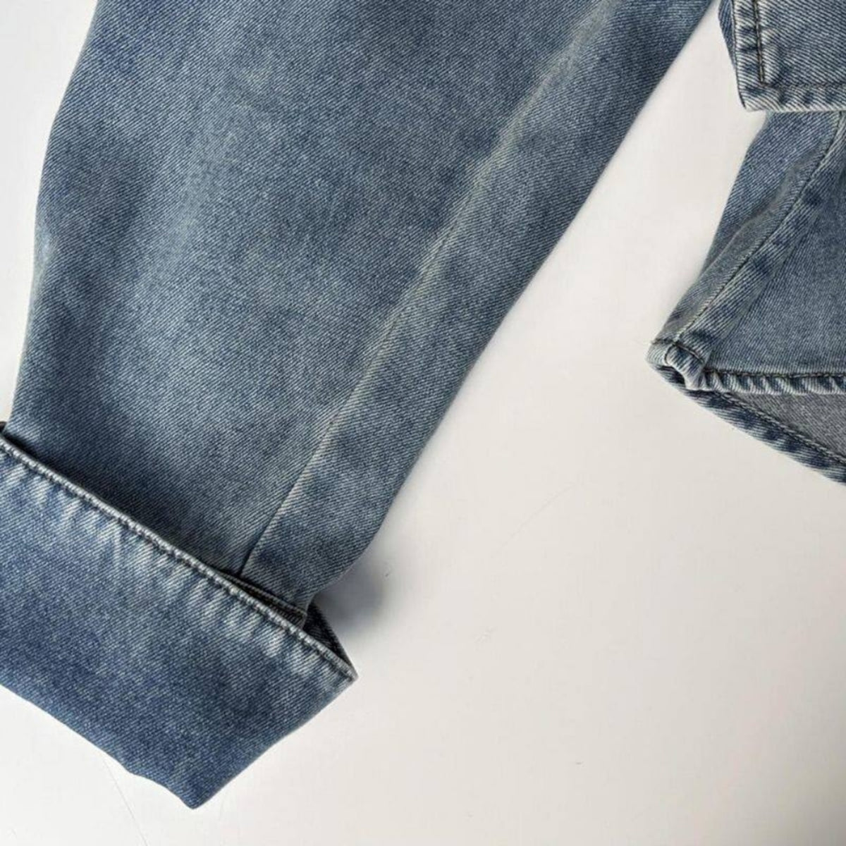 Denim jacket with waist belt D0286