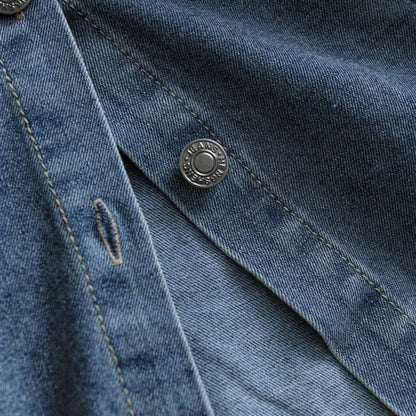 Raglan-sleeve denim jacket D0287