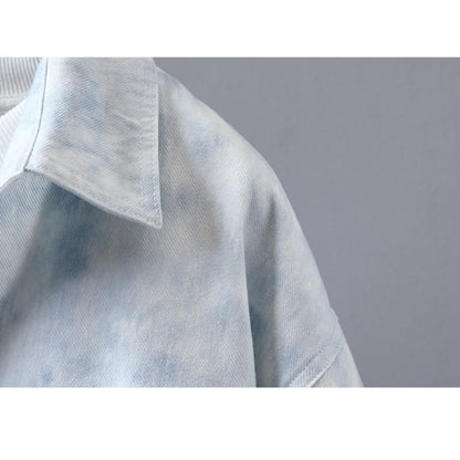 Tie-dye denim jacket D0278