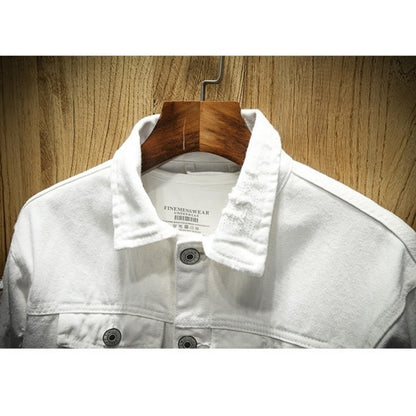 Distressed denim jacket D0296
