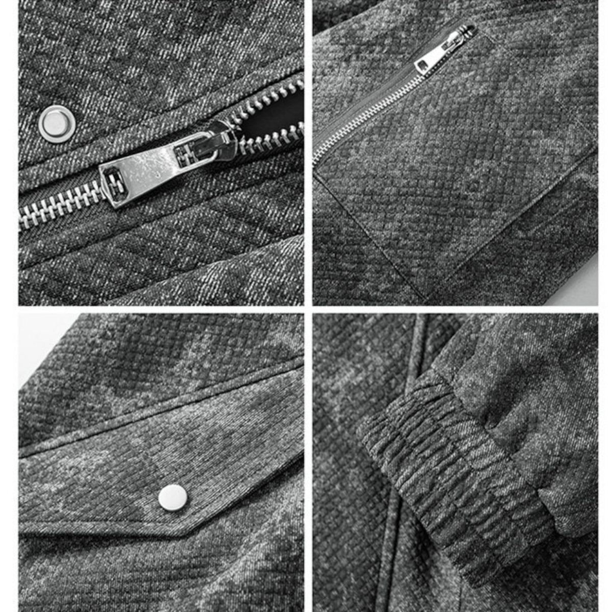 Zip-up denim jacket D0279