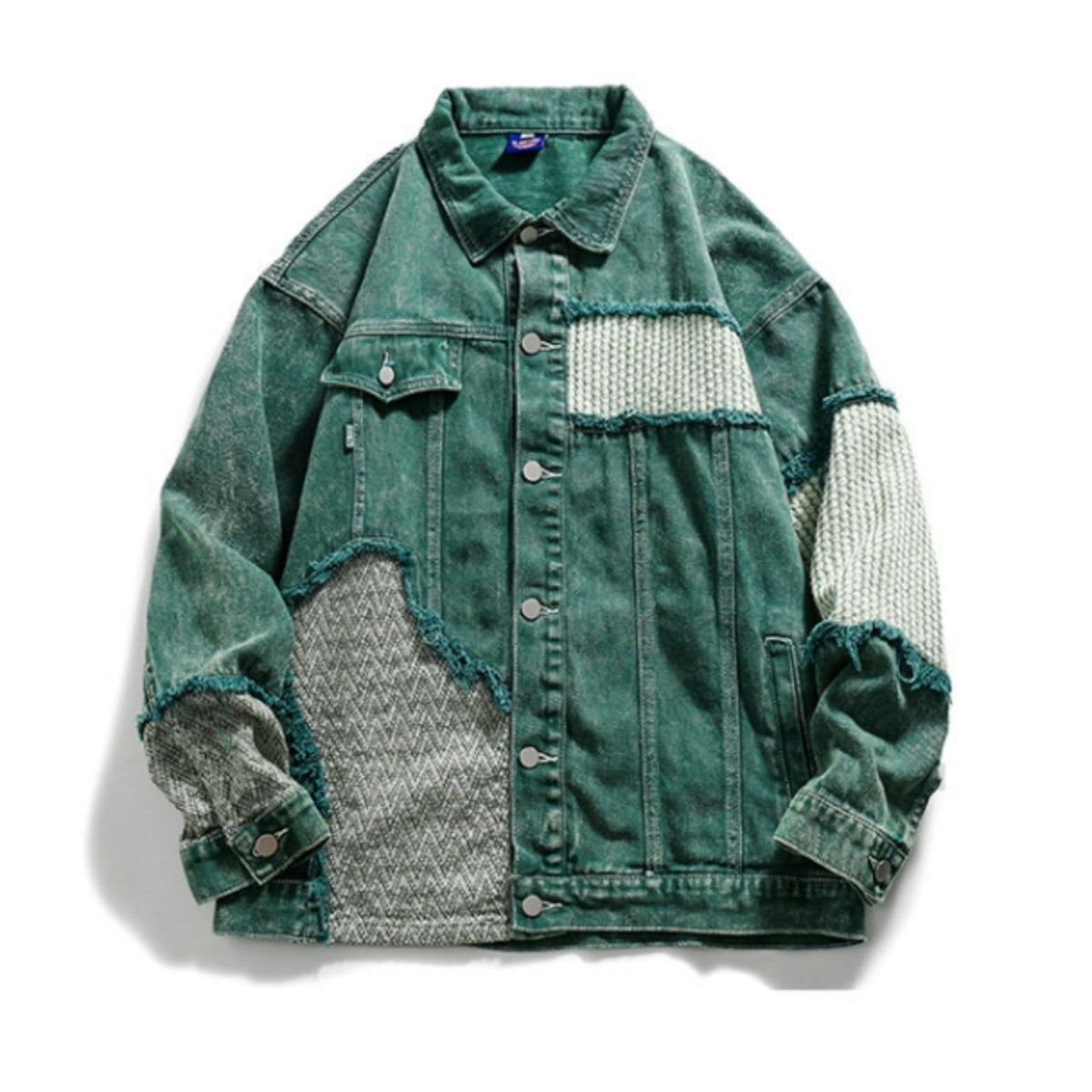 Patchwork denim jacket D0295