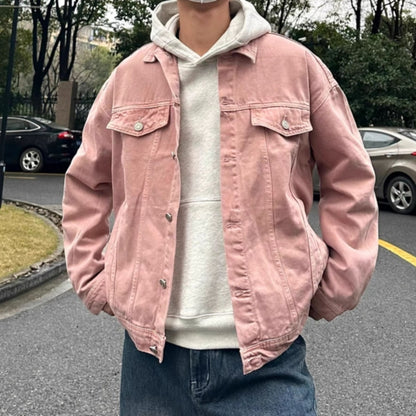Pink denim jacket D0300