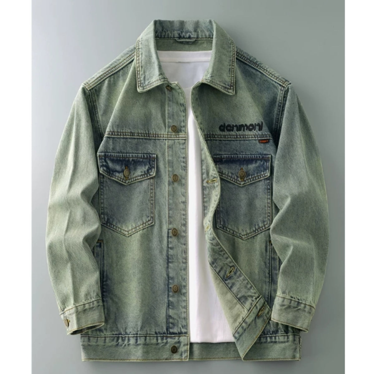 Retro Denim Embroidered Jacket D0299