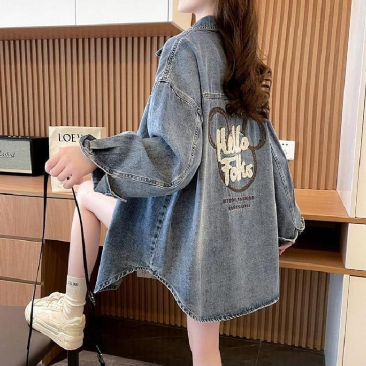 Casual Denim Shirt Jacket D0280