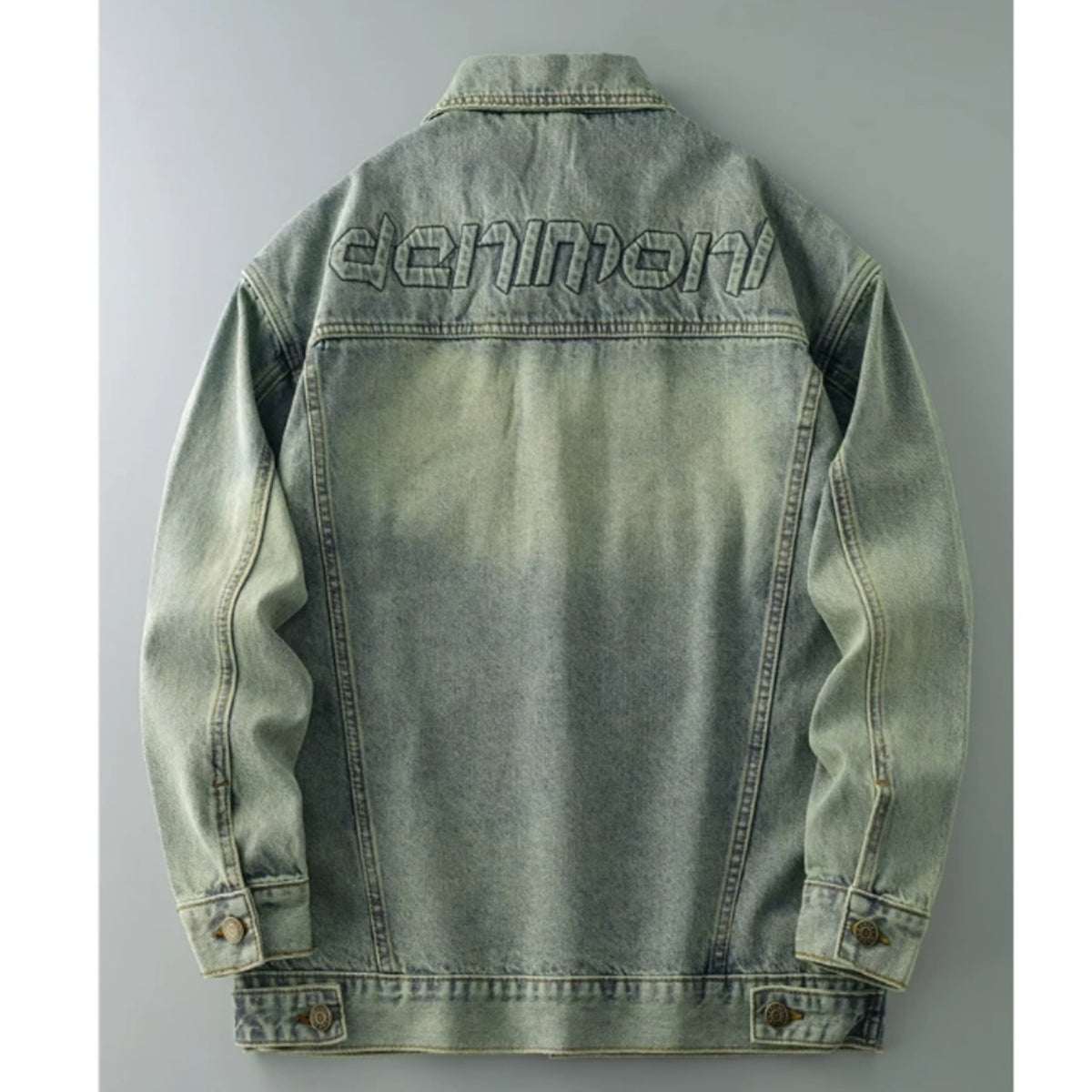 Retro Denim Embroidered Jacket D0299