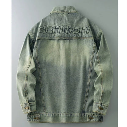 Retro Denim Embroidered Jacket D0299