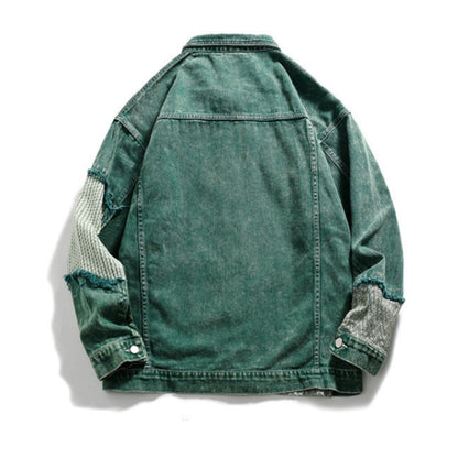 Patchwork denim jacket D0295